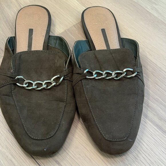 Olive Green Mules - Picture 1 of 6